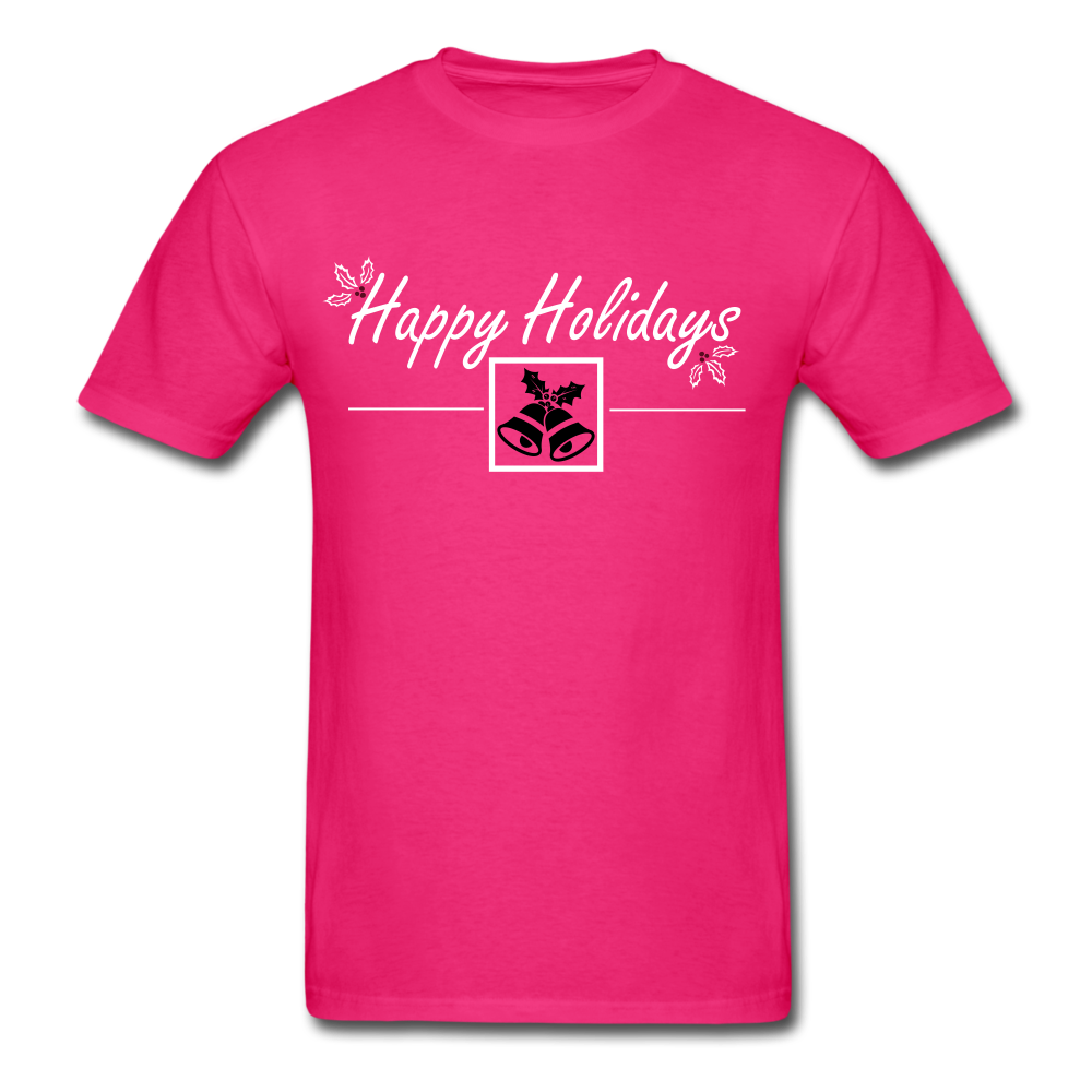 Classic T-Shirt - Happy Holidays - fuchsia