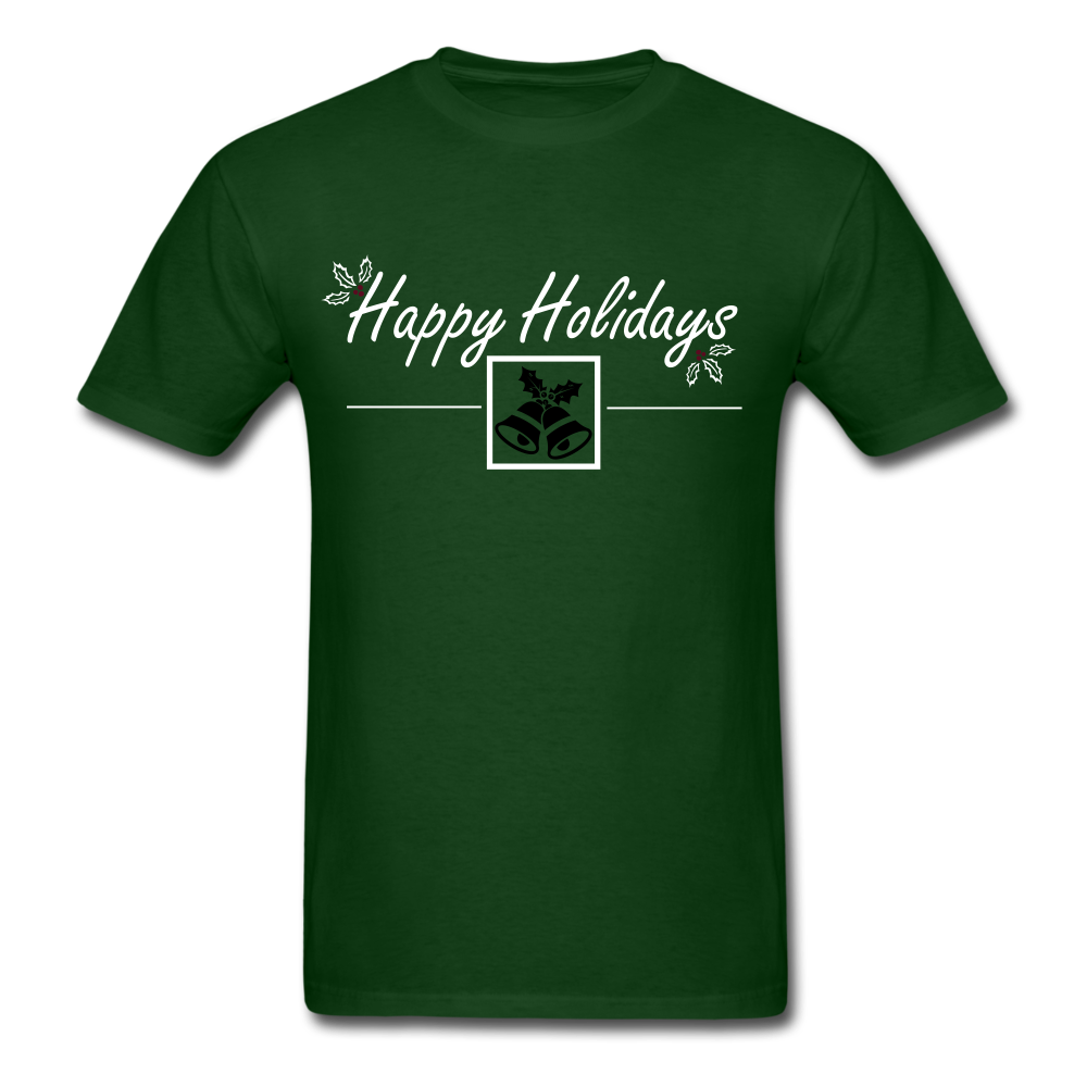 Classic T-Shirt - Happy Holidays - forest green