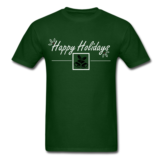 Classic T-Shirt - Happy Holidays - forest green