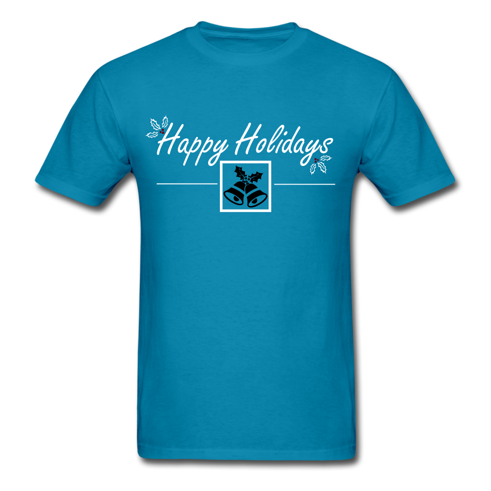 Classic T-Shirt - Happy Holidays - turquoise