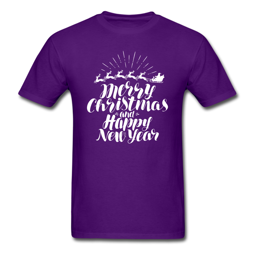 Classic T-Shirt - Merry Christmas - purple