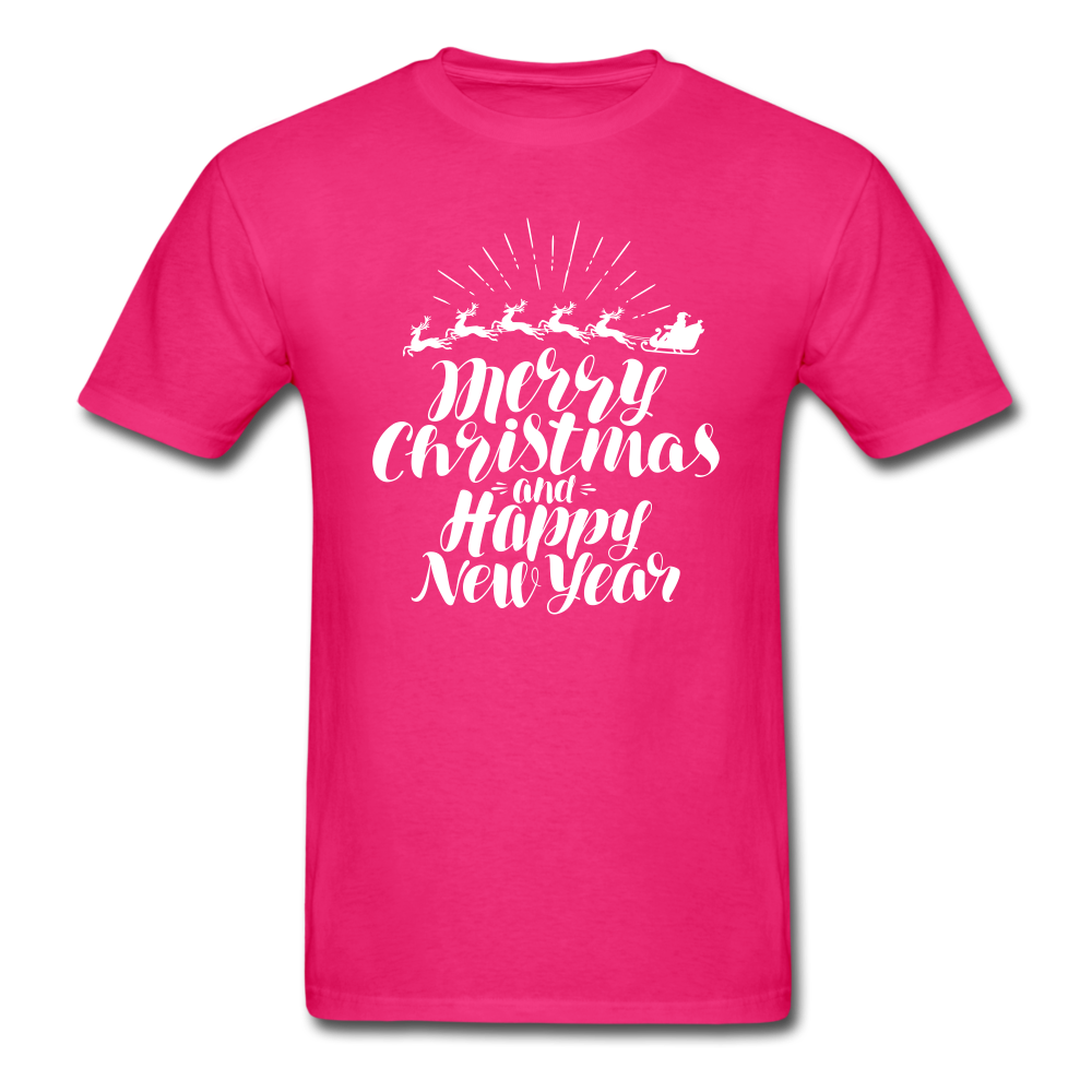 Classic T-Shirt - Merry Christmas - fuchsia