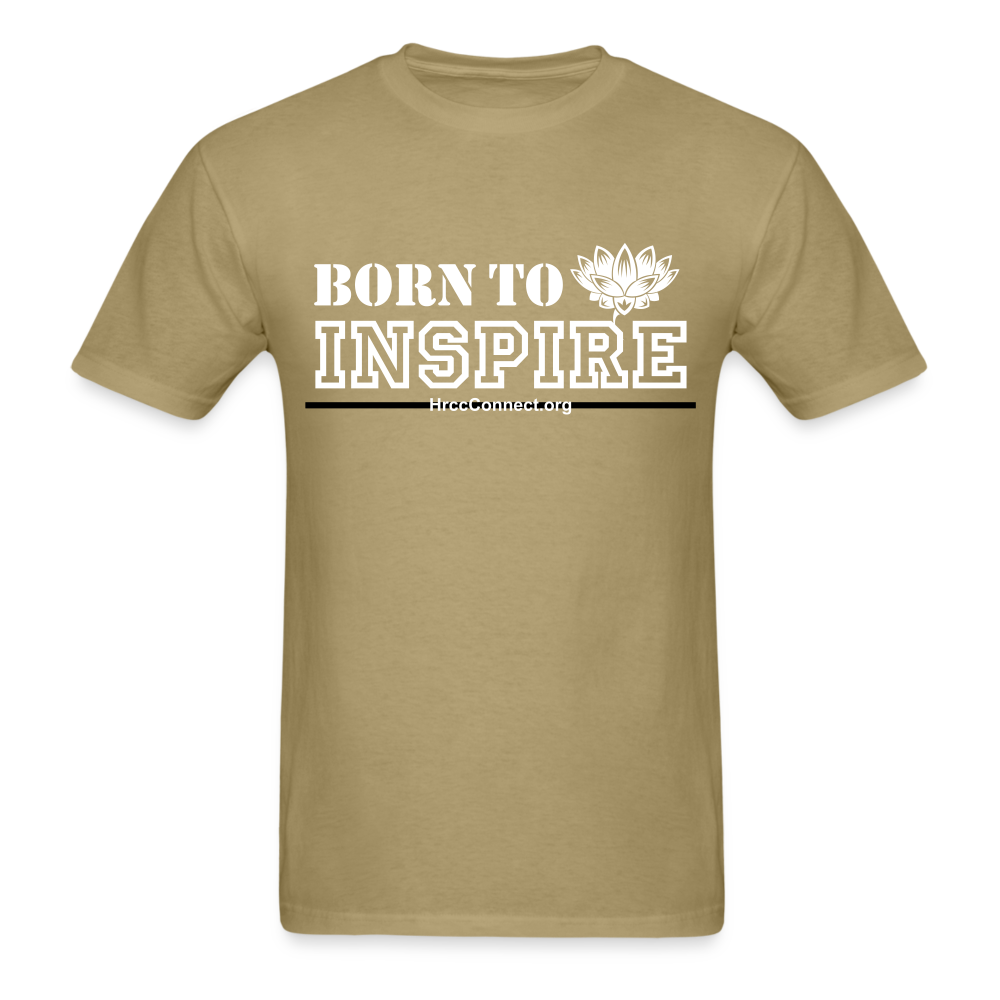 Classic T-Shirt - Born to Inspire - khaki