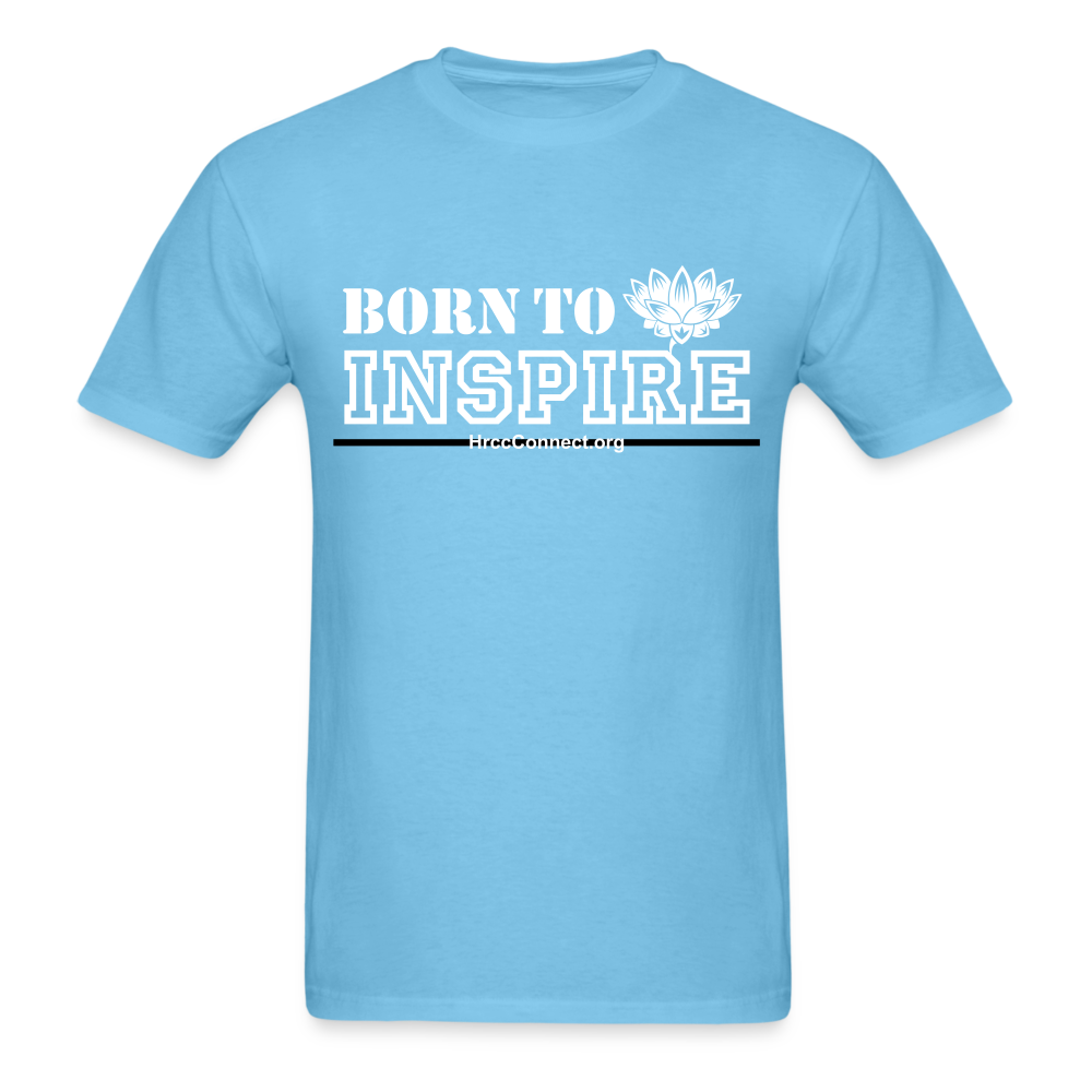 Classic T-Shirt - Born to Inspire - aquatic blue
