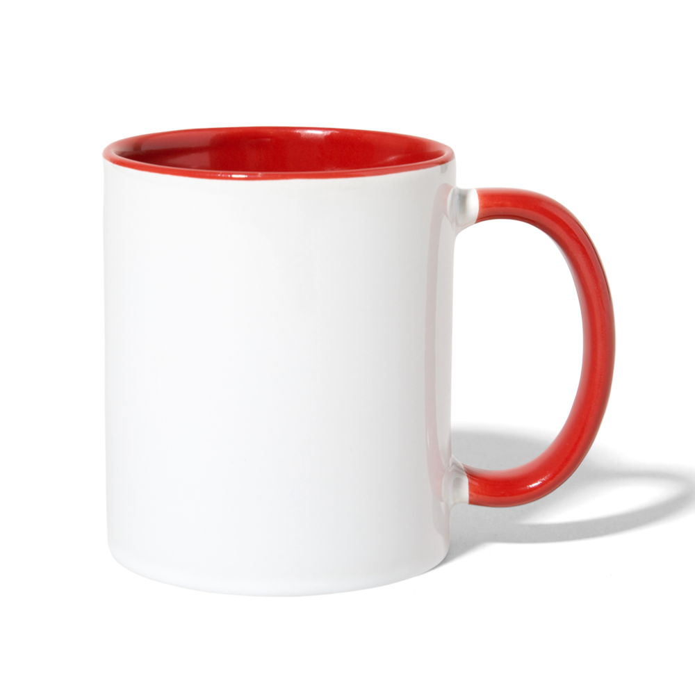 Contrast Coffee Mug - M.O.M. - white/red